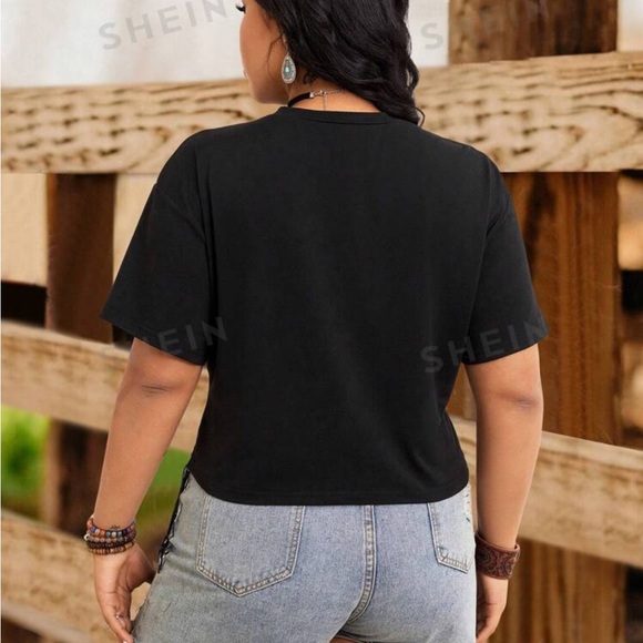 NWOT Shein fringe blouse - Picture 3 of 5